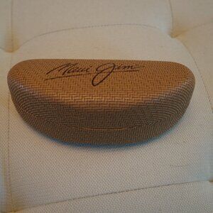 MAUI JIM Wicker Clamshell Felt Lined Hard Sunglass / Eyeglass Case Only (Large)